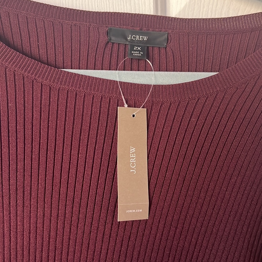 Plus Size Supersculpt Ribbed Sweater T-shirt - Picture 5 of 6